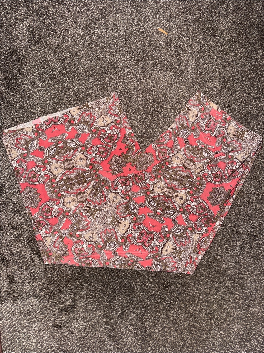Chico’s Coral Paisley Print Pants